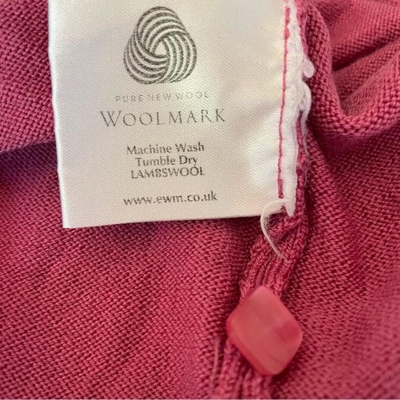 EWM Pure Classics Lambswool Cardigan Sweater Machine Washable - Picture 9 of 10